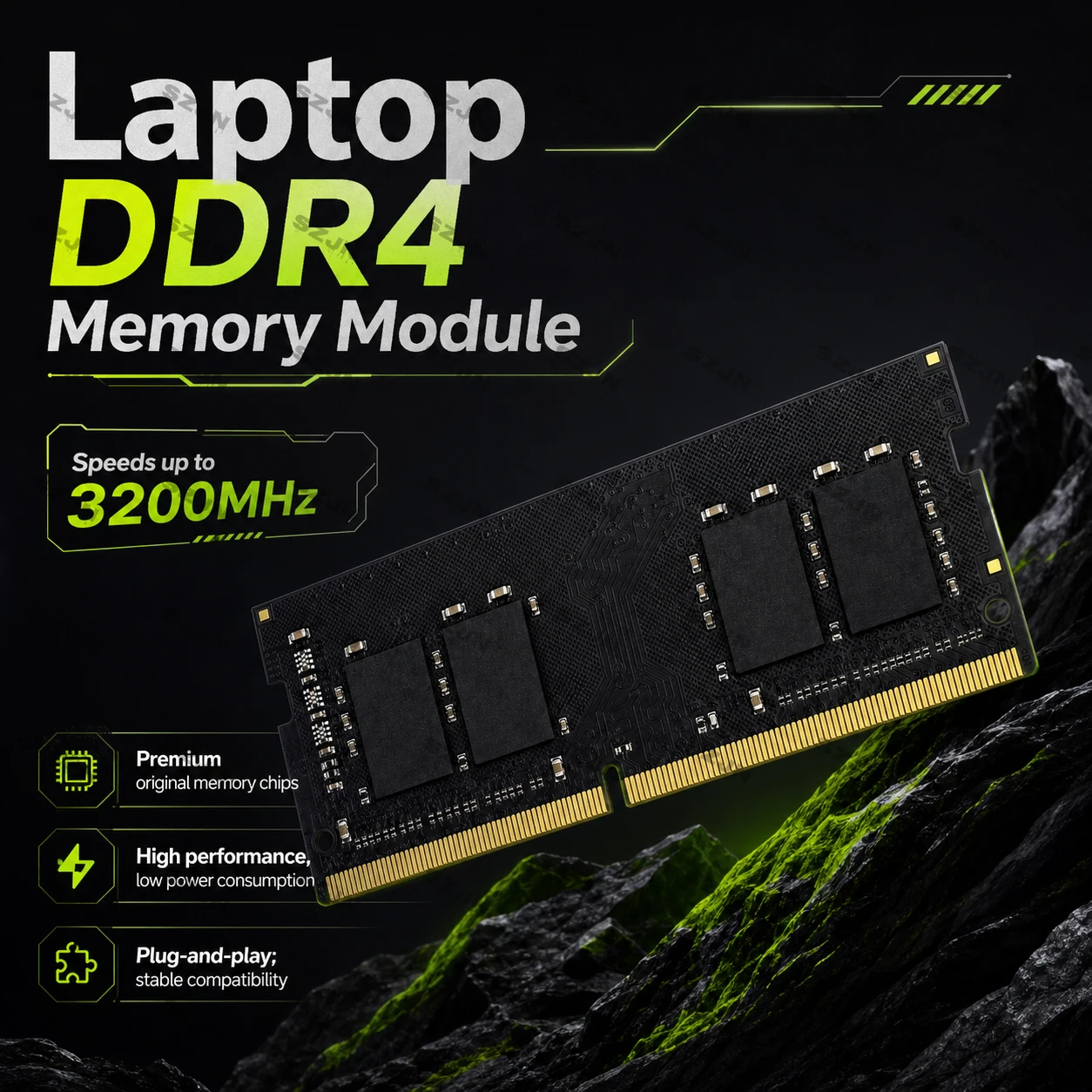 Brand New Laptop RAM DDR4 DDR3L SODIMM Memory 32GB 16GB 8GB 4GB 3200 2666 2400 1600MHz 260 204 Pin 1.2V 1.35V Notebook