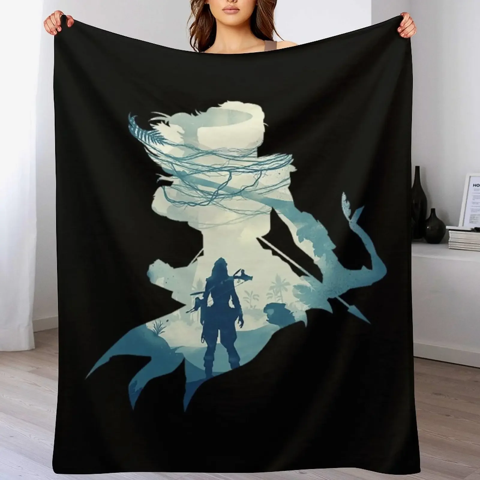 

Horizon Zero Dawn T-ShirtNot Safe To Go Alone Throw Blanket Comforter Cute Hairy Fashion Sofas Blankets