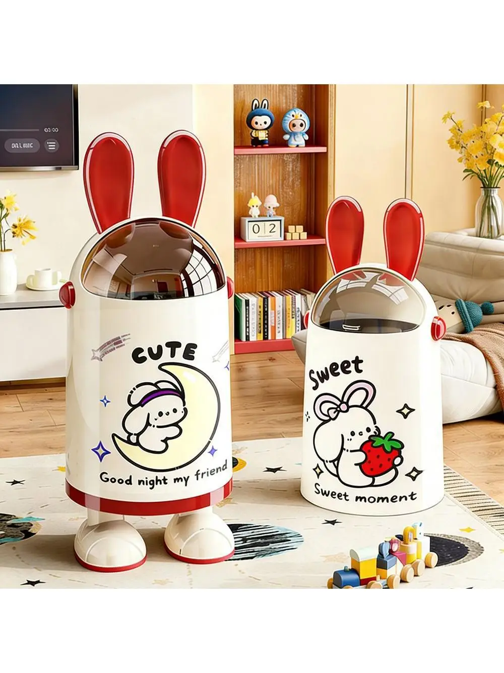 

Большая емкость, подставка для ног, милое мультяшное дизайнерское решение для гостиной, спальни, домашнего использования, инструмент для уборки дома