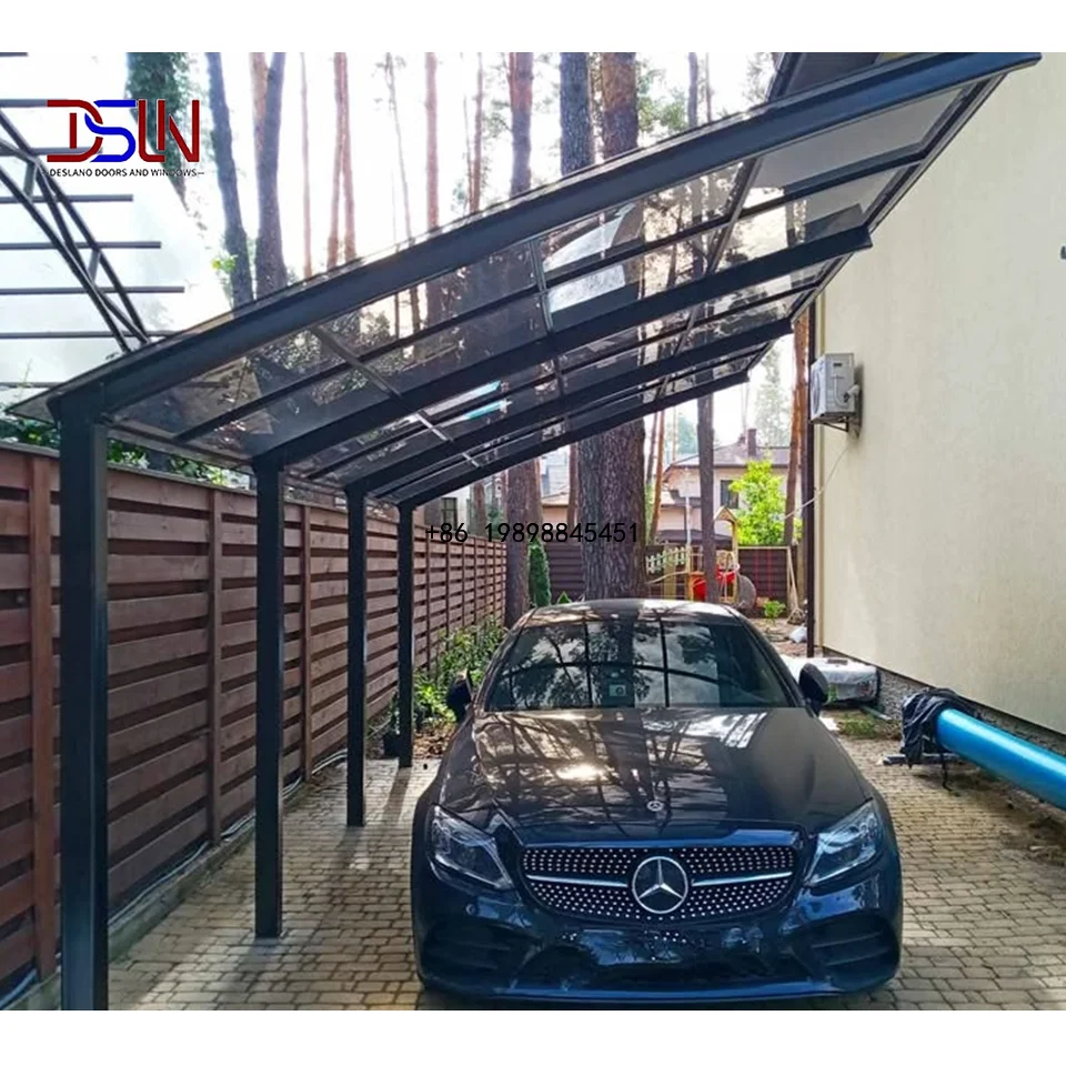 Aluminum Frame Energy Generating Waterproof for Smart Green Home Project BIPV Carport Building Integrated Photovoltaic Glass