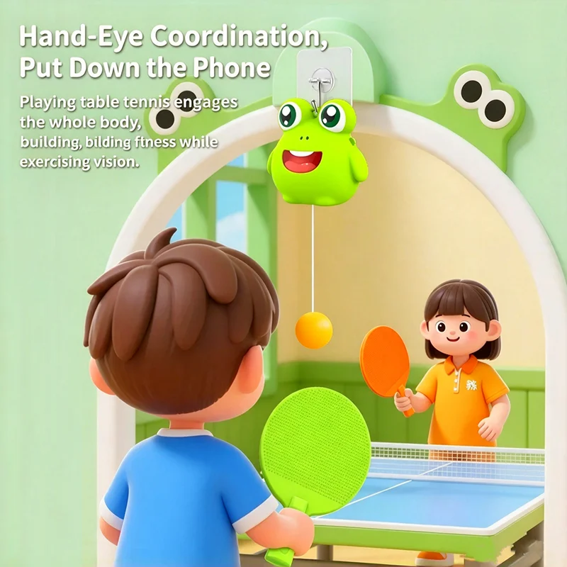 Table tennis children's training, parent-child interaction indoor and outdoor hand eye coordination exercise, puzzle toy games