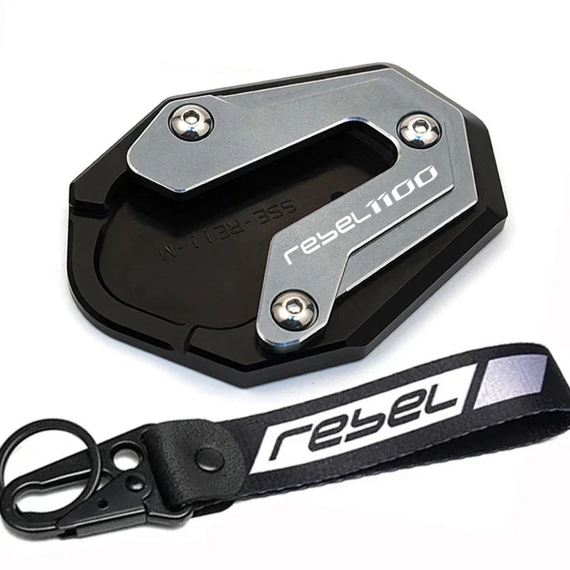 HONDA REBEL1100 DCT CMX1100 CM1100 Rebel 1100 2020-2024 2023 오토바이 액세서리 킥 스탠드 풋 사이드 스탠드 패드 플레이트