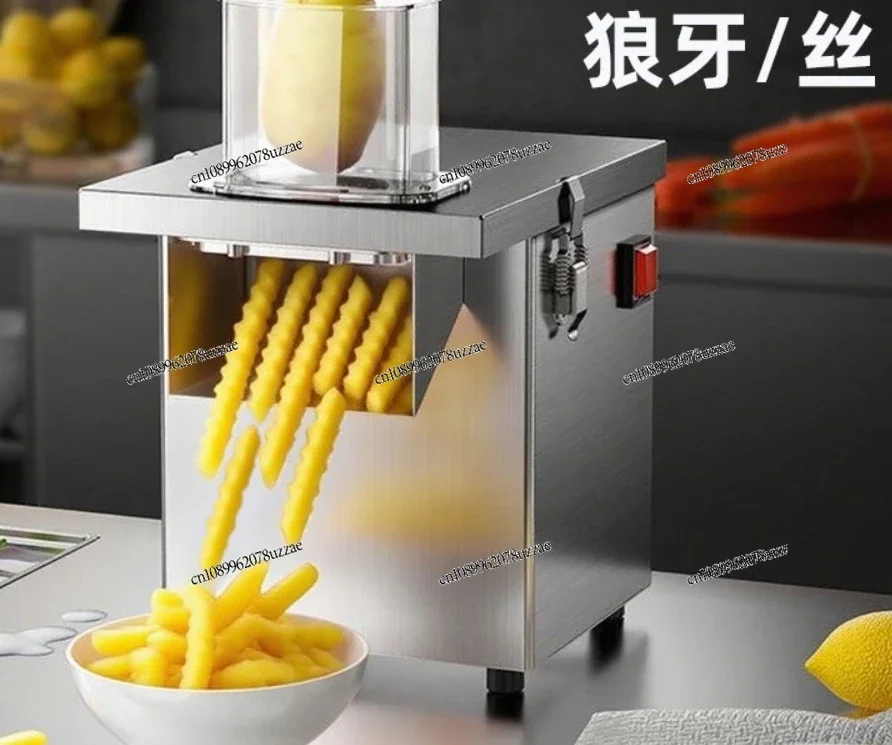 Commercial Stainless Steel Electric Vegetable Cutter Multifunctional Slicing Shredding Dicing Strip Cutting Machine