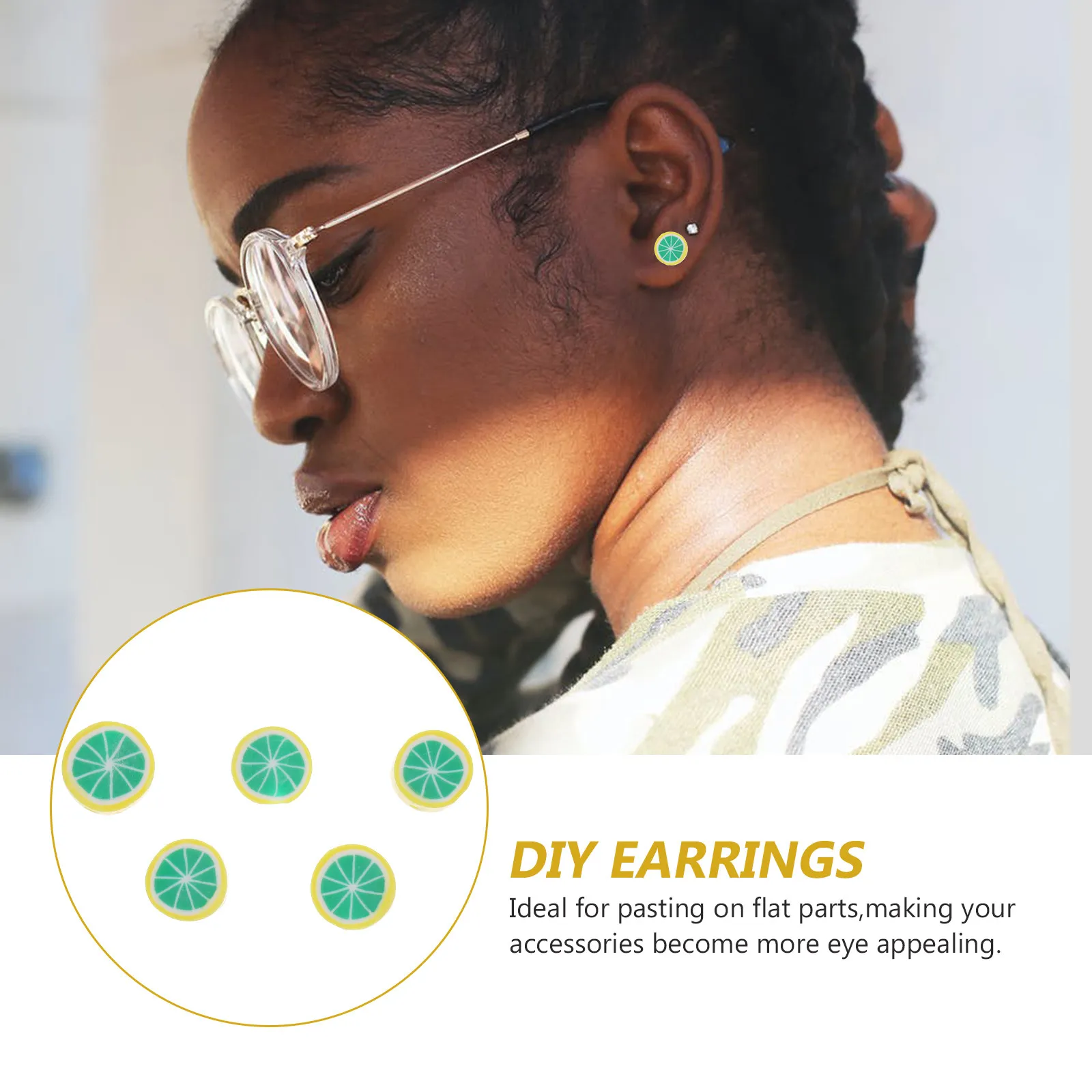 

200Pcs DIY Polymer Clay Loose Beads in Color for Handmade Jewelry Crafting Decorative Craft Bead Set