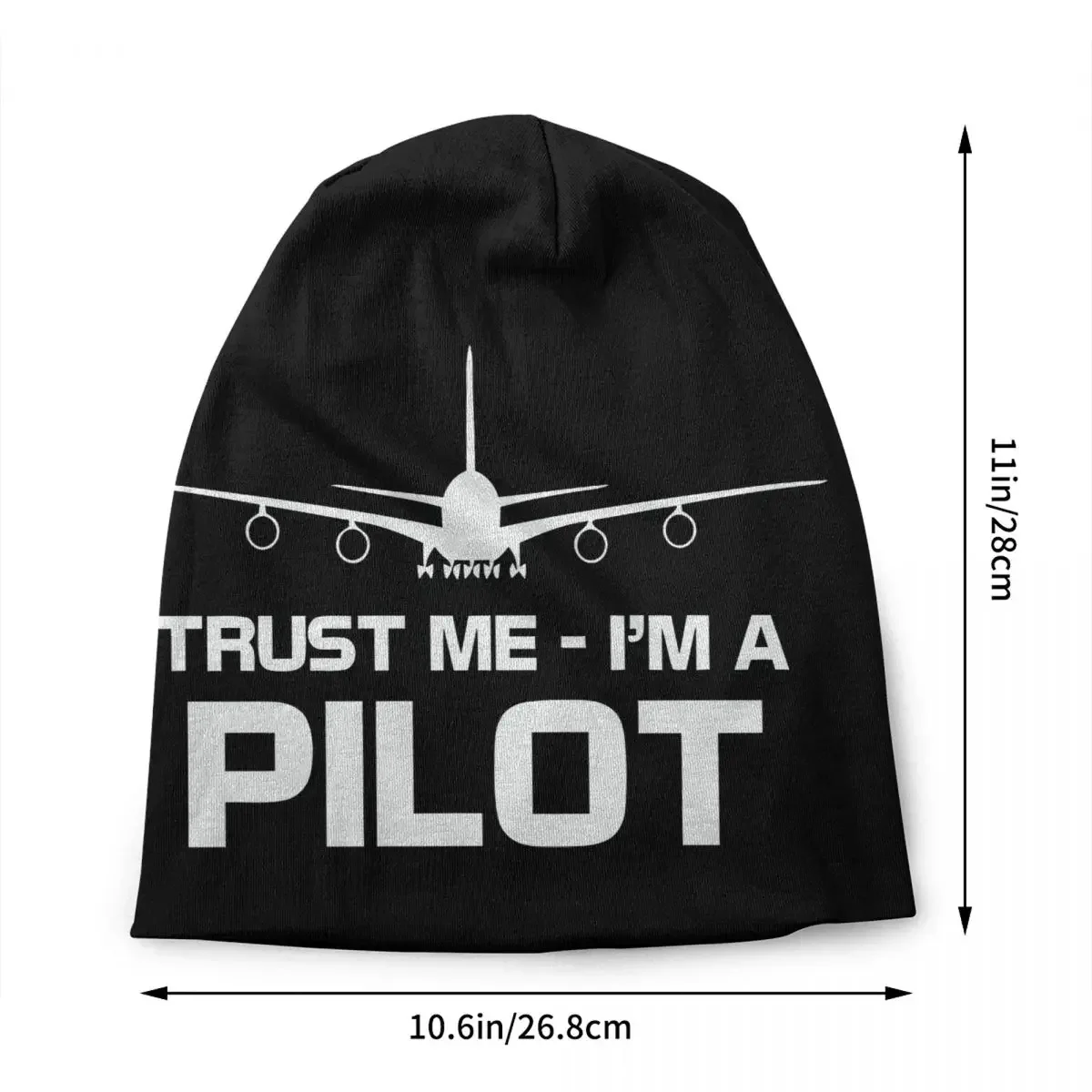 Trust Me IM A Pilot Bonnet Beanie Cap Knit Hats Hip Hop Plane Flying Aeroplane Aviation Warm Winter Skullies Beanies Hats