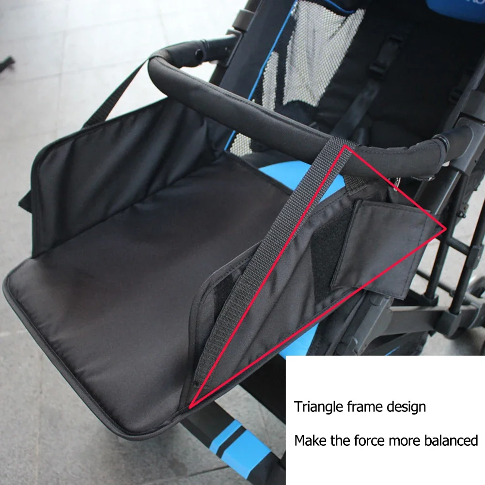 Baby Stroller Universal Footrest Oxford Cloth Durable Practical Footboard Pushchair Infant Kid Pram Accessories 35x30ｃｍ