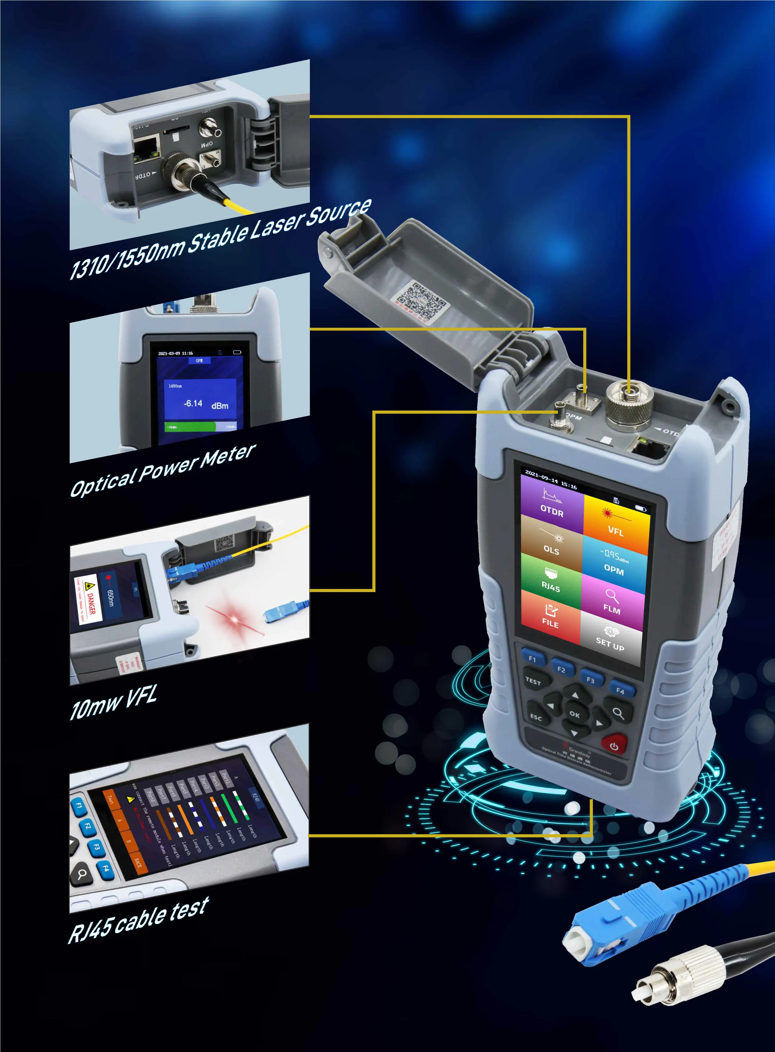 2025 80KM Mini Otdr…