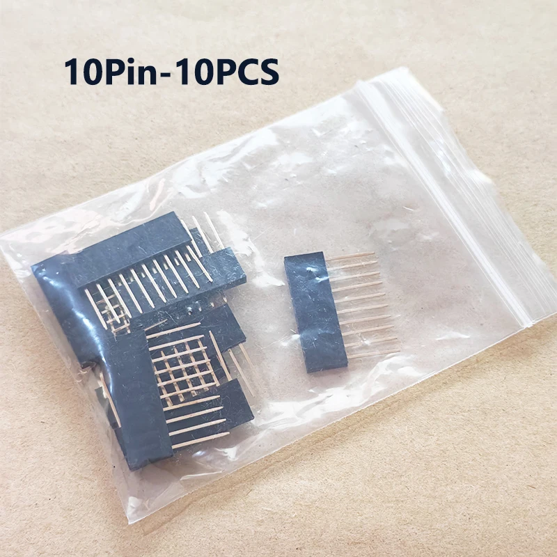 10 Stück 2,54 mm einreihige Buchsenleisten 1x2/3/4/5/6/8/10/15/20/40P 11 mm lange Stiftbuchsen für Leiterplatten und elektronische Projekte – Detail 7