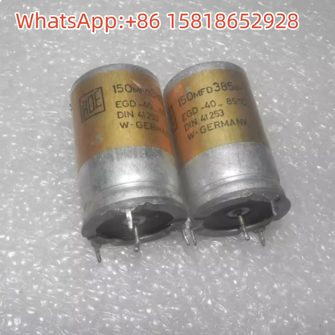 

2 шт. немецкие золотые электролитические конденсаторы ROE 385V 150UF 350V для ламповых усилителей, высоковольтные, вертикальные, аудиофильские, с фильтром