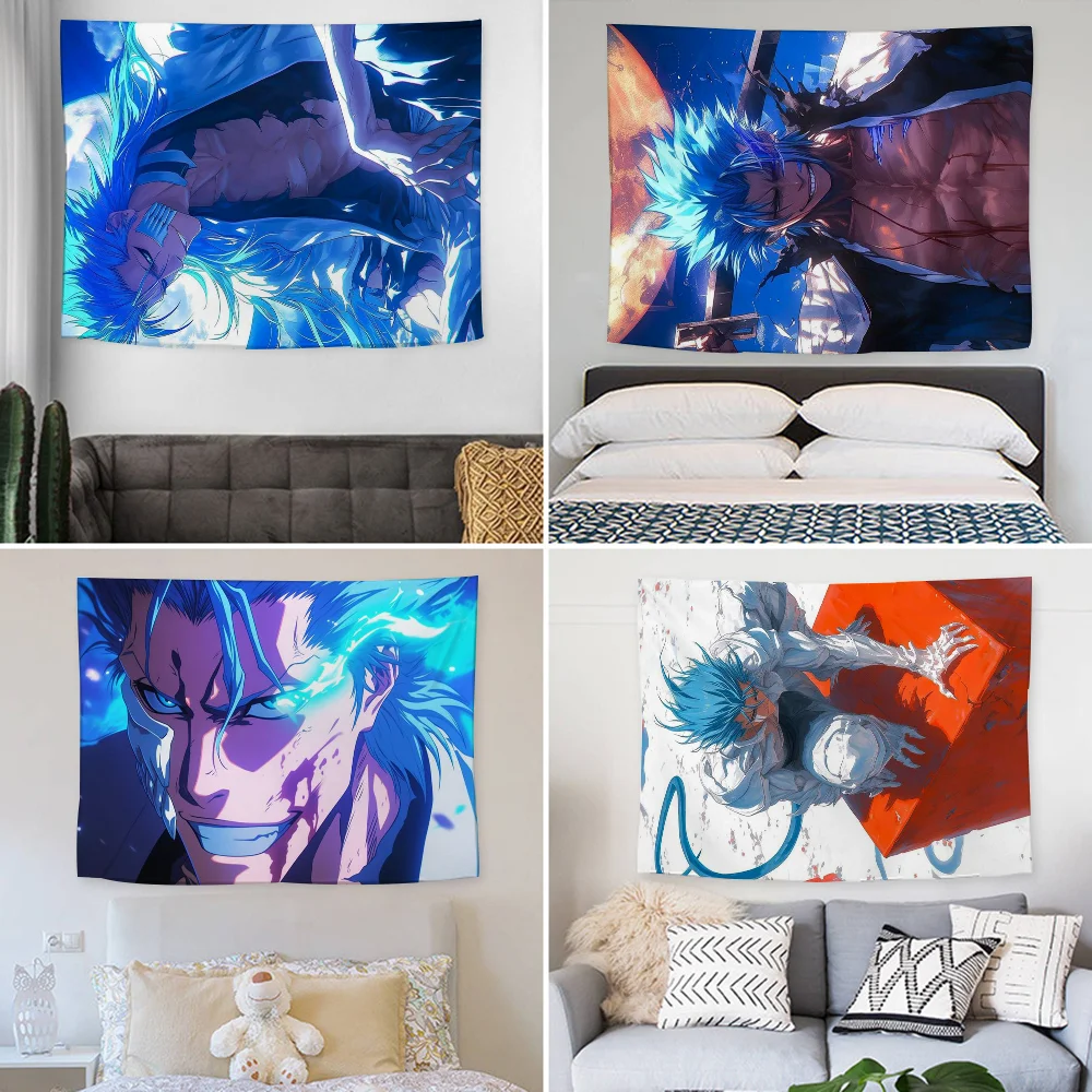 

Grimmjow Tapestry Decoration party Background Hanging Cloth Bedroom Tapestry Room Decor Aesthetic