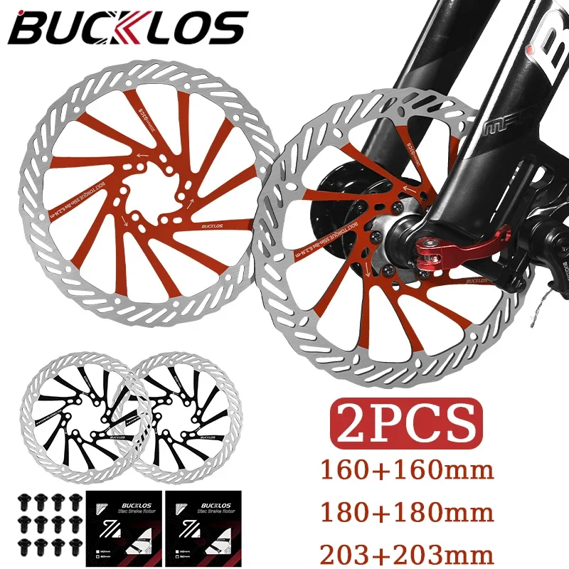 

BUCKLOS Bicycle Disc Brake Rotor 2PCS G3 160/180/203MM Rotor Bike Hydraulic Brakes Rotor for SHIMANO SRAM Hydraulic Brakes Mtb