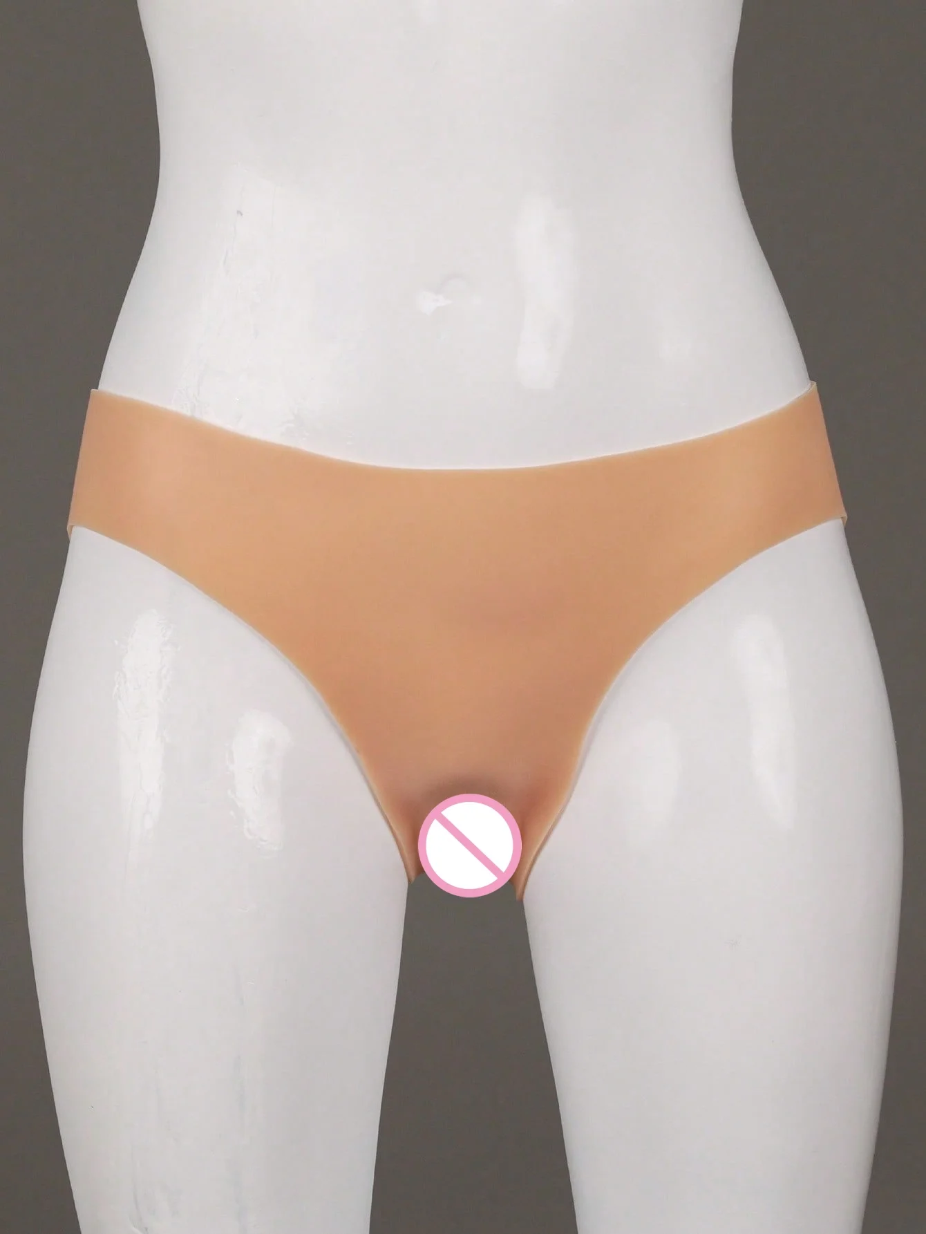 ملابس داخلية مهبل اصطناعي من السيليكون مع شفرين واقعي لإخفاء القضيب المتحولين جنسيا #5