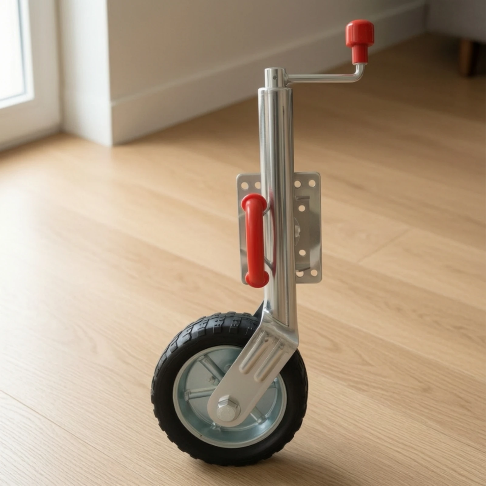 Trailer Stabilizer Wheel Galvanized Stabilizer Wheel with Swivel Bracket Trailer Jack with Swivel Mechanism Rustproof Hardware view 6