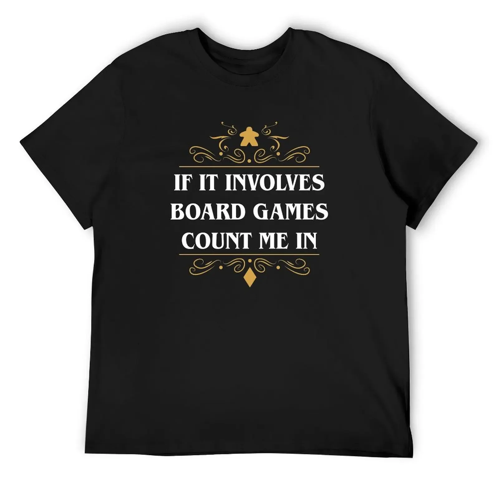 If It Involves Board Games Count Me In T-Shirt for a boy plus size tops custom t shirt mens t shirt