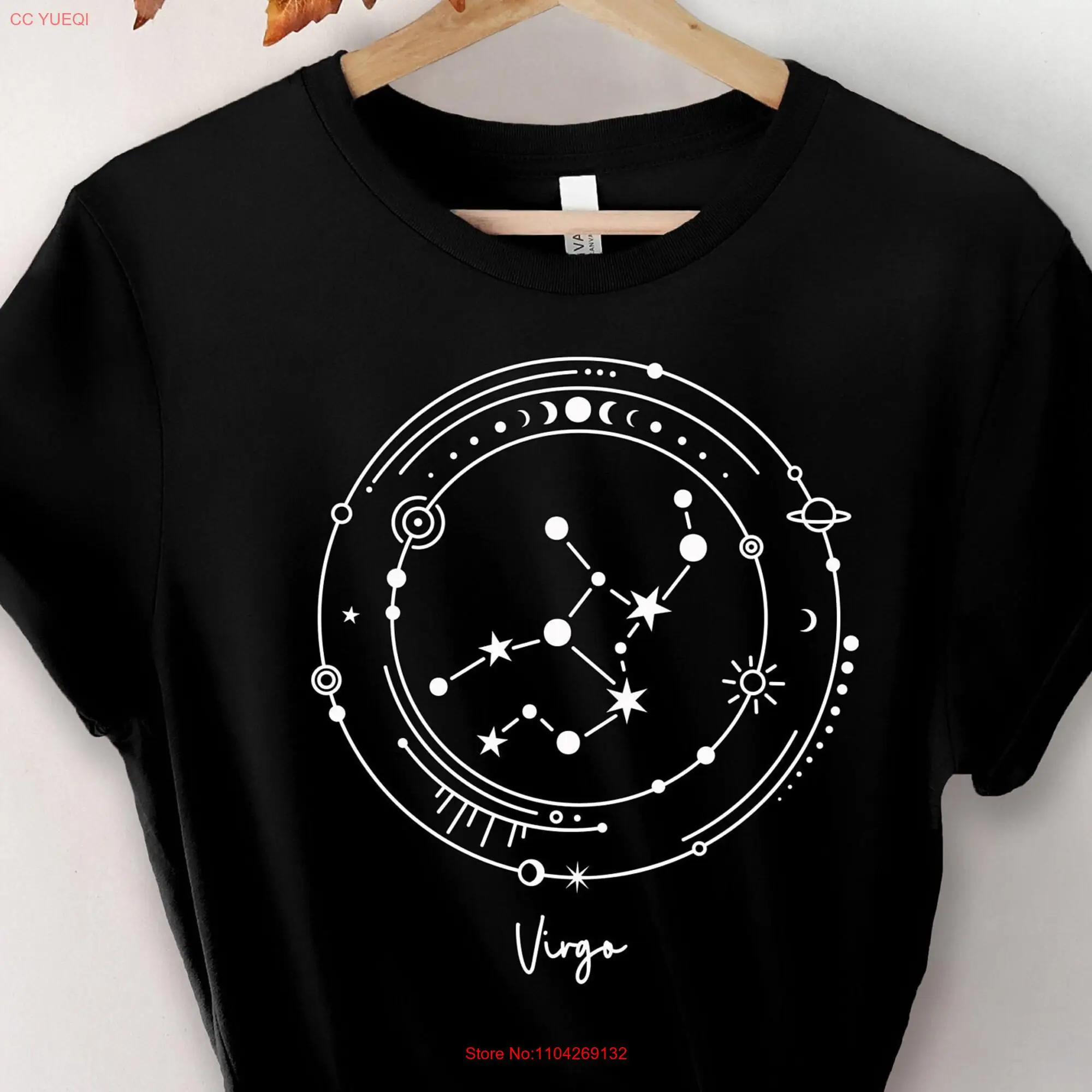 Virgo T Shirt Zodiac s Astrology for Birthday Girl Sign long or short sleeves