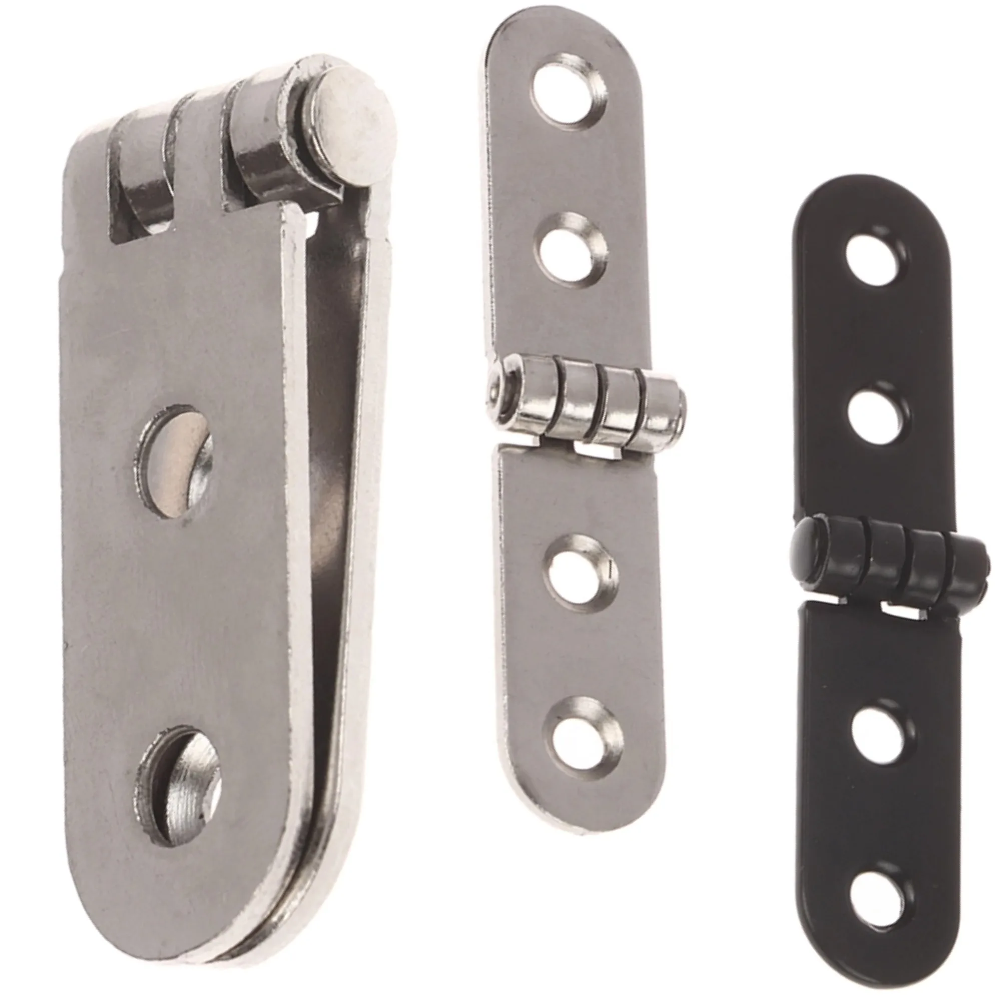2Pcs 76*15mm 180 Degree Foldable Hinge Flap Screw-On Hinges For Sewing Machine Cabinet Door Hinge Furniture Hardware 2 Colors