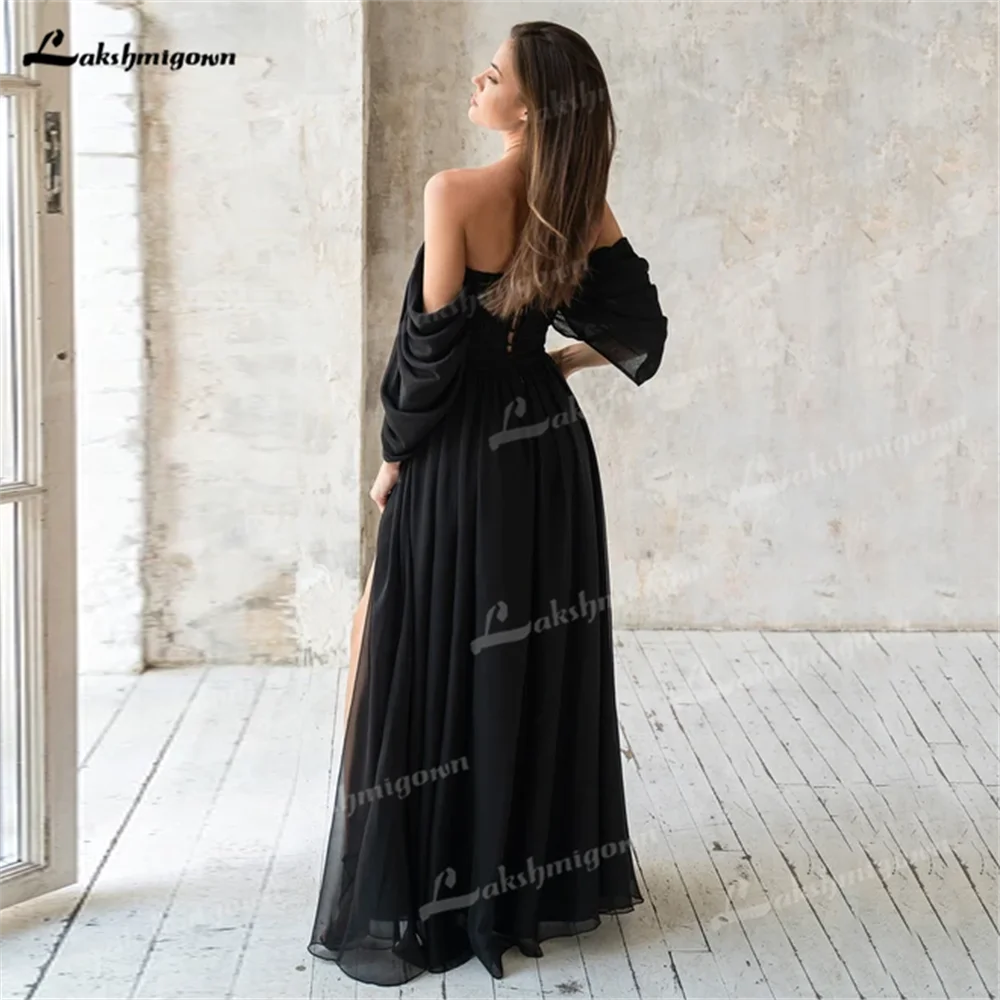 Elegant Pleated Bridesmaid Dresses Chiffon Sweetheart A Line Off Shoulder Customize For Wedding Party Gowns vestidos de festa