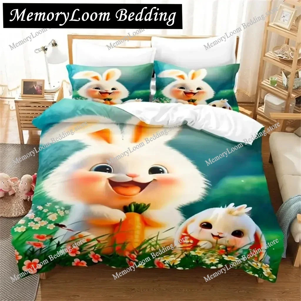 

Cute Cartoon Animals Queen Bedding Set Duvet Cover Set Bedding Digital Printing Bed Linen King Size Duvet Cover