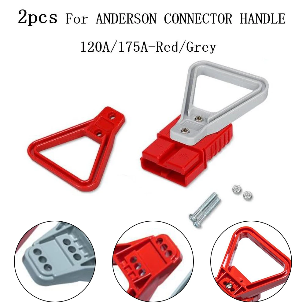 Forklift Power Connector Handle 120A/175A Andersons Plug 2pcs Workshop Accessories Accessories 2024 New Battery Connector Plug