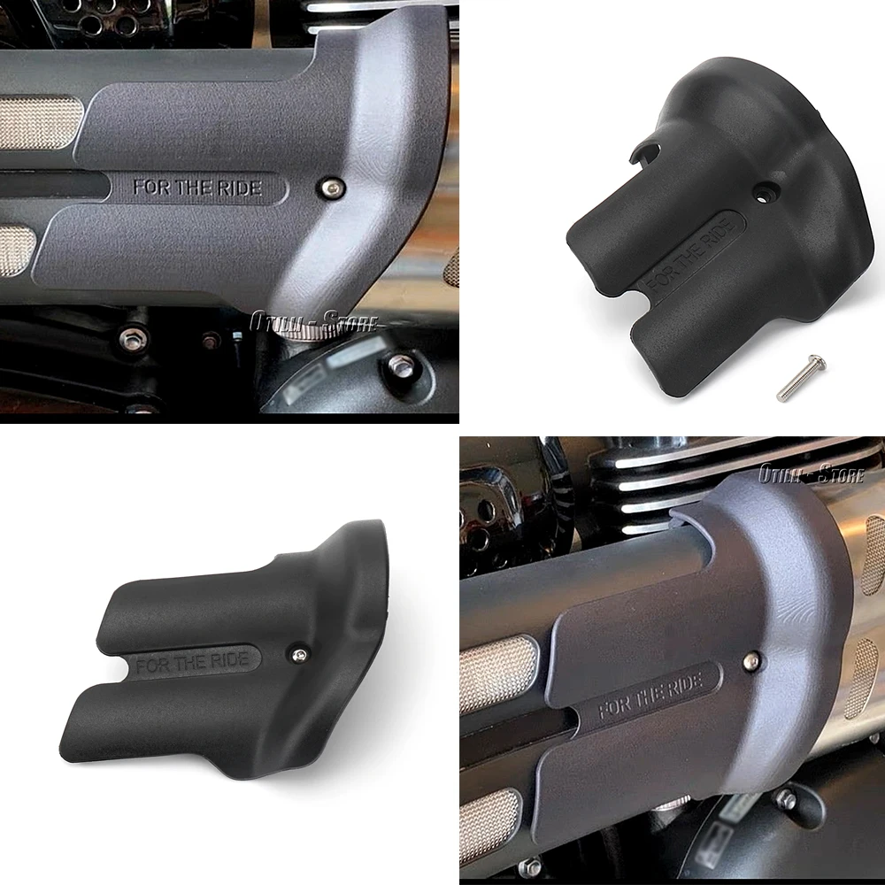 

New Motorcycle Black Curved Exhaust Muffler Pipe Heat Shield Cover Guard Accessories For Scrambler SCRAMBLER 1200