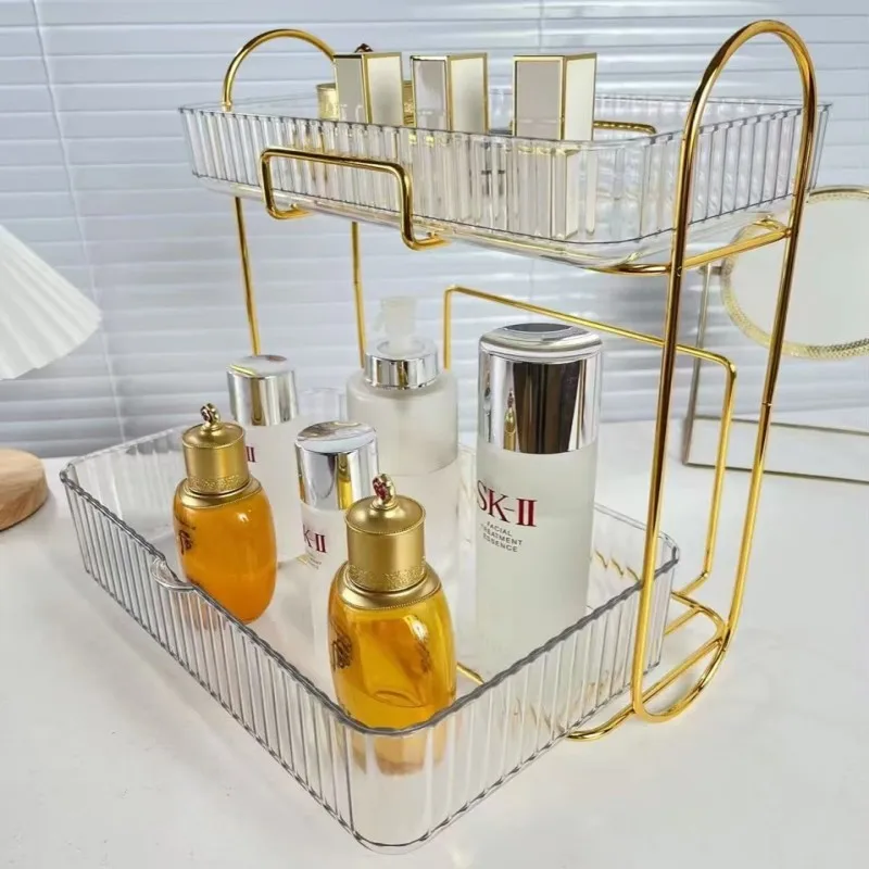 

Полка, держатель для косметического шкафа для шампуня, стеллаж для хранения в ванной, металлический органайзер для ухода за кожей, макияжа