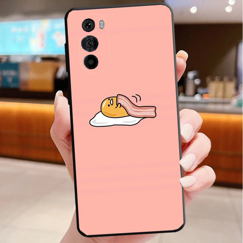 

Phone Case For Motorola Edge 50 40 Pro 60 50 40 30 Ultra Neo Fusion Moto G85 G72 G53 G54 G84 G13 G32 cute lovely gudetama egg