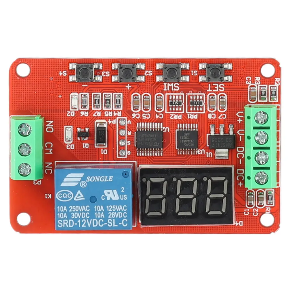 DVB01 Charge Discharge Monitor Controller DC 5V 12V 24V Digital Display Window Voltage Comparator Electronic Components