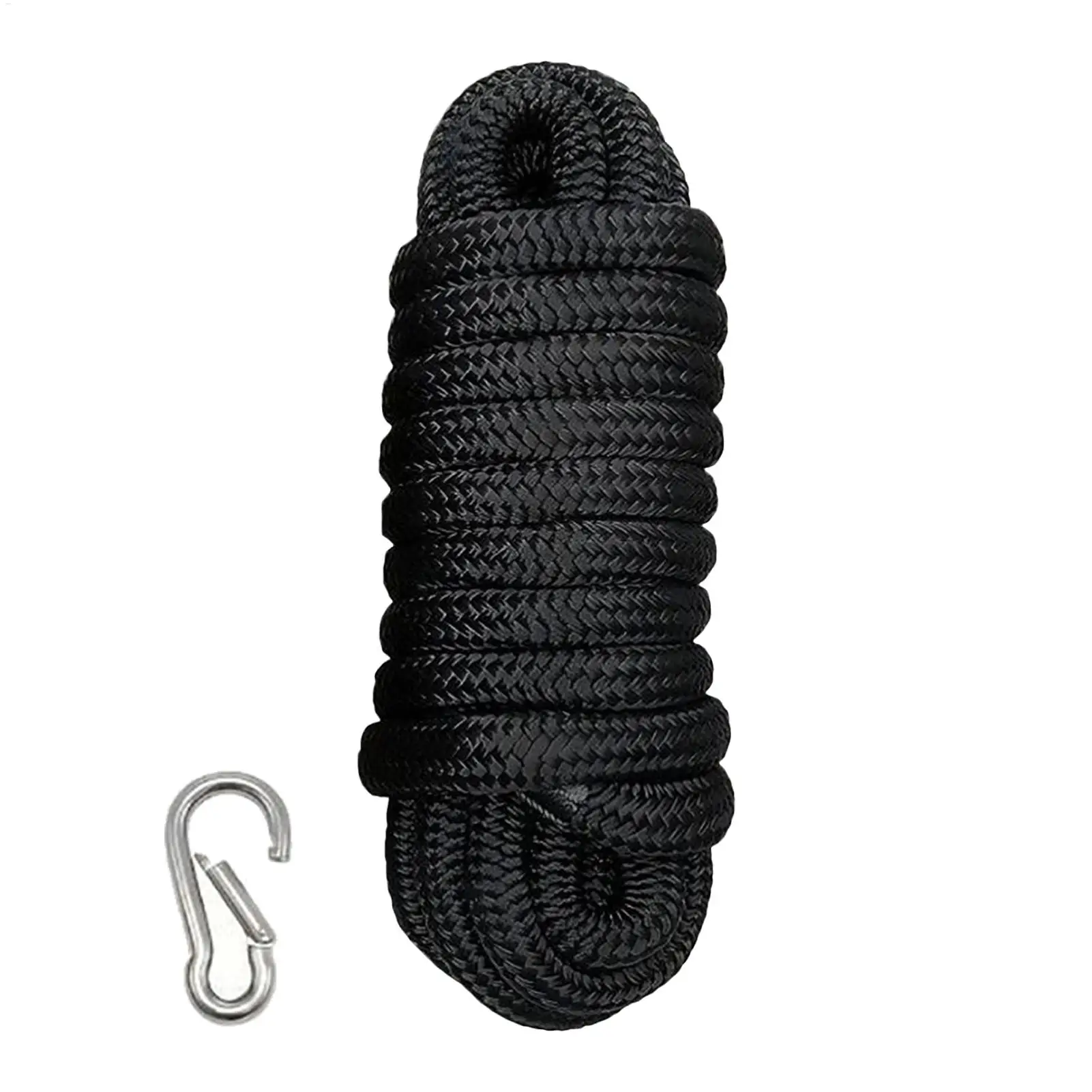 Boat Lines For Docking 5/8inch X 15FT Nylon Heavy-Duty Cord Boat Ropes For Mooring Anchoring Sailing Yachts Marine Activities