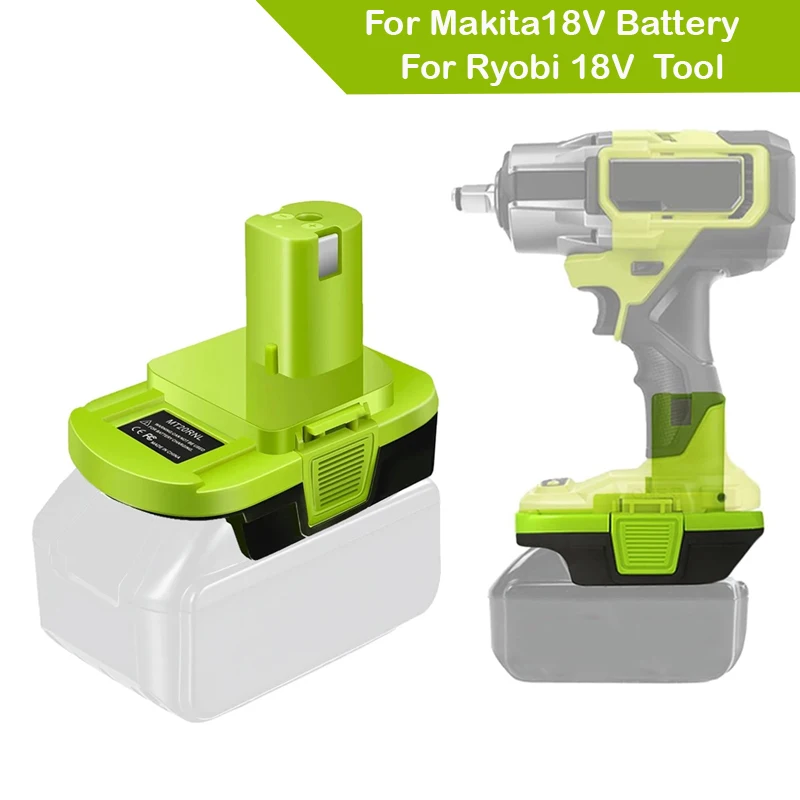 MT20RNL Battery Adapter ABS For Ryobi 18V Tools,Converts For Makita 18V Li-Ion Battery To for Ryobi 18V Li-Ion Battery