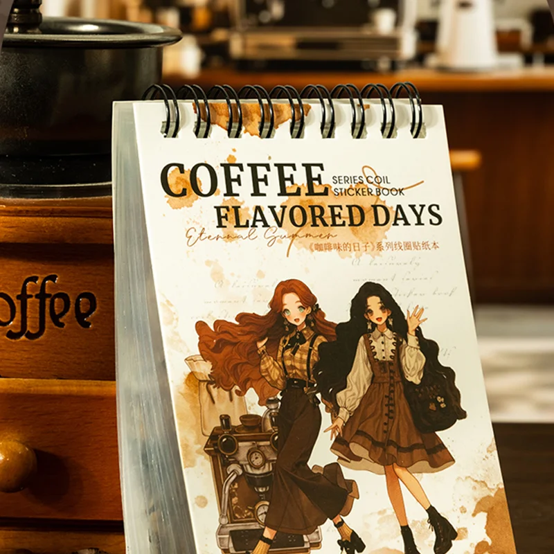 

50 шт./пакет, серия Days со вкусом кофе, большое количество наклеек в стиле катушки, книга «сделай сам», молочная рамка, украшение для альбома, принадлежности для справочников