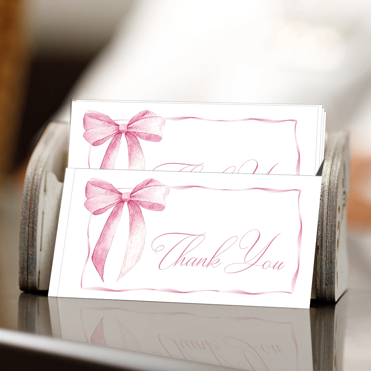 50pc Thank You Cards For Order And Gift Packaging Blank Note Commercial Decoration Label Thank You Small Business Card Supplies