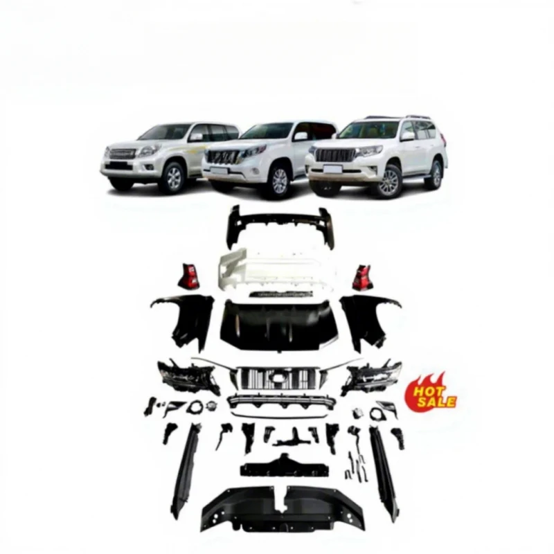 Prado FJ150 Series Facelift‑Themed Exterior Restyling Upgrade Kit, Complete With Fascia Assembly Components, SUV Exterior Retrof
