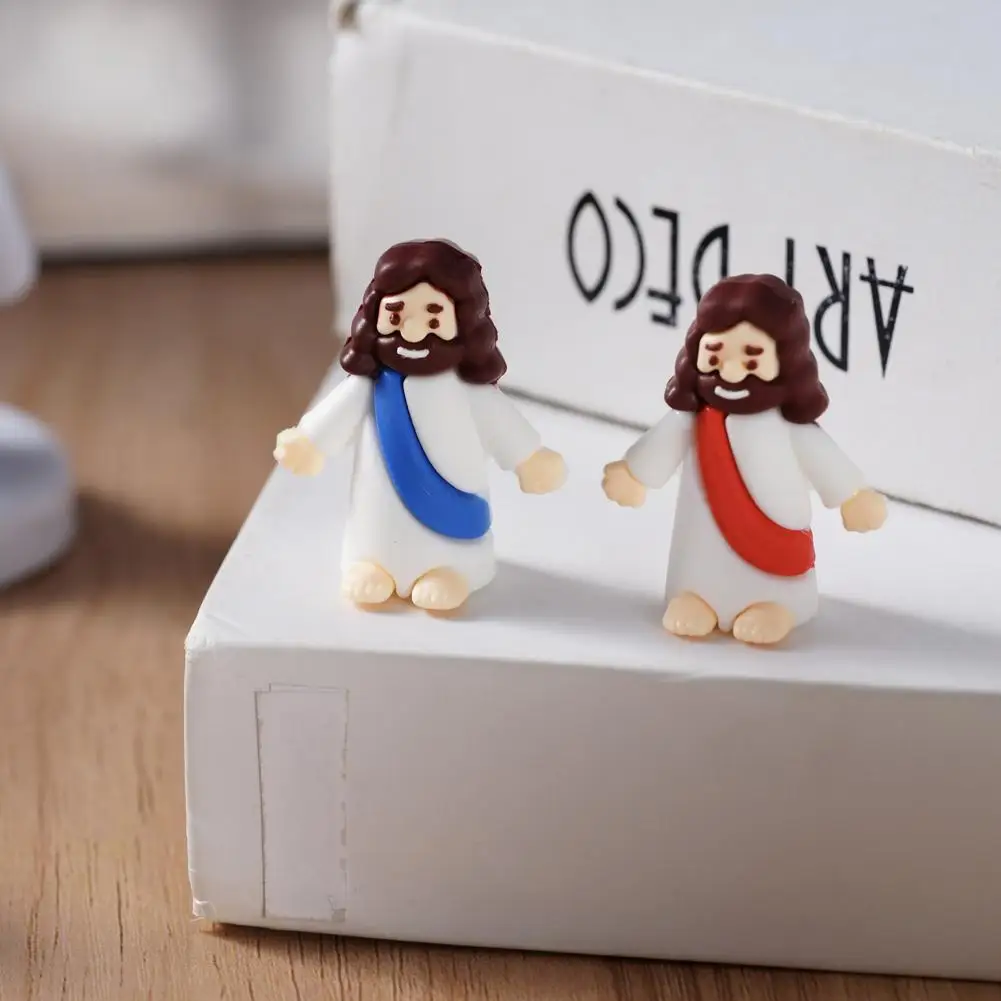 Mini statue de jésus, décoration de pâques, petites figurines de jésus, jésus t'aime, Mini figurines de jésus, cache-cache, cadeaux de fête religieux