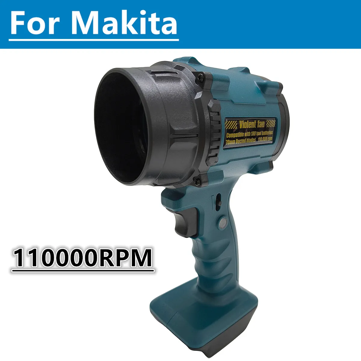 

Cordless Air Blower 110000RPM Electric Turbo Jet Fan Portable Violent Fan High Speed Air Duster For Makita 18V Battery
