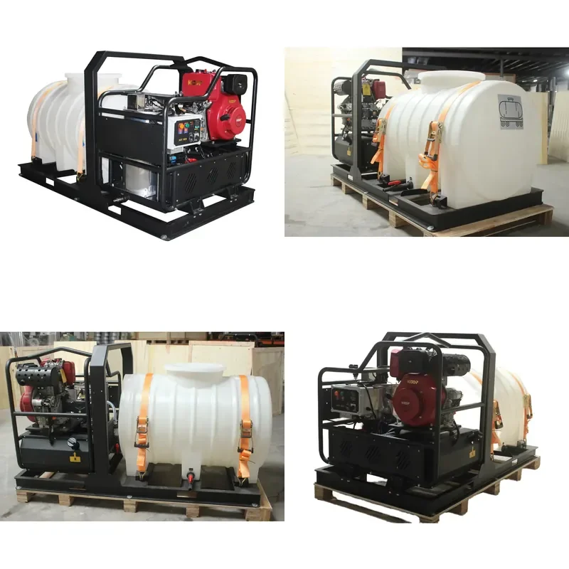 for Fixed High Pressure Cleaner 500L Water Tank 15Lpm 250bar Diesel Engine New Condition Effective Oil Removal Cleaning