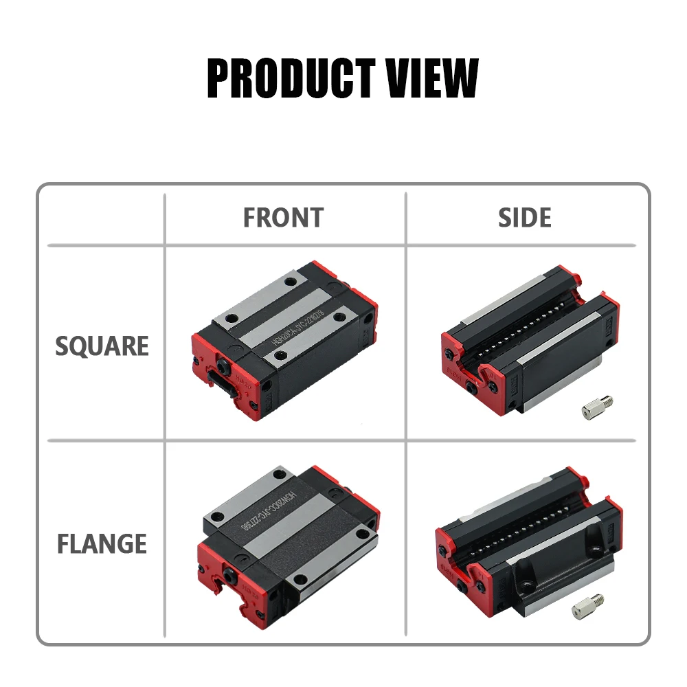 High quality on Sale block for linear rail guide HGR20 1 PCS HGH20CA / HGW20CC carriage slide with Nozzle size is same as HIWIN