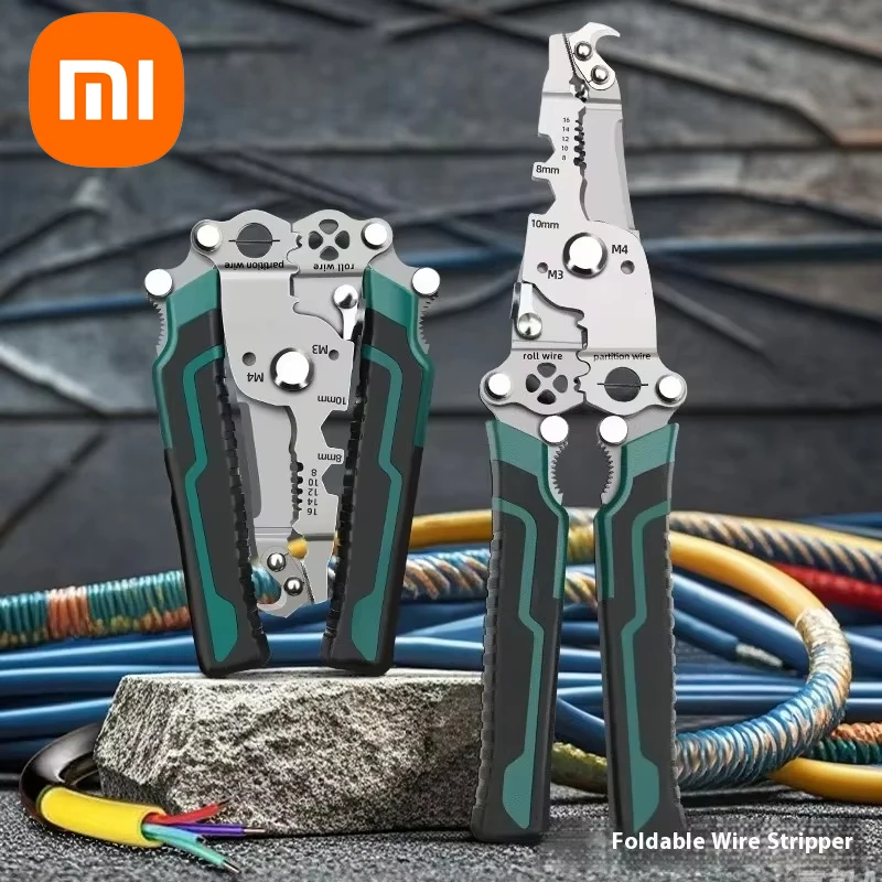 Xiaomi Electrician Specific Wire Cutting Pliers Multi Functional Foldable Pulling Splitting Pressing Plier Cutter Stripping Tool