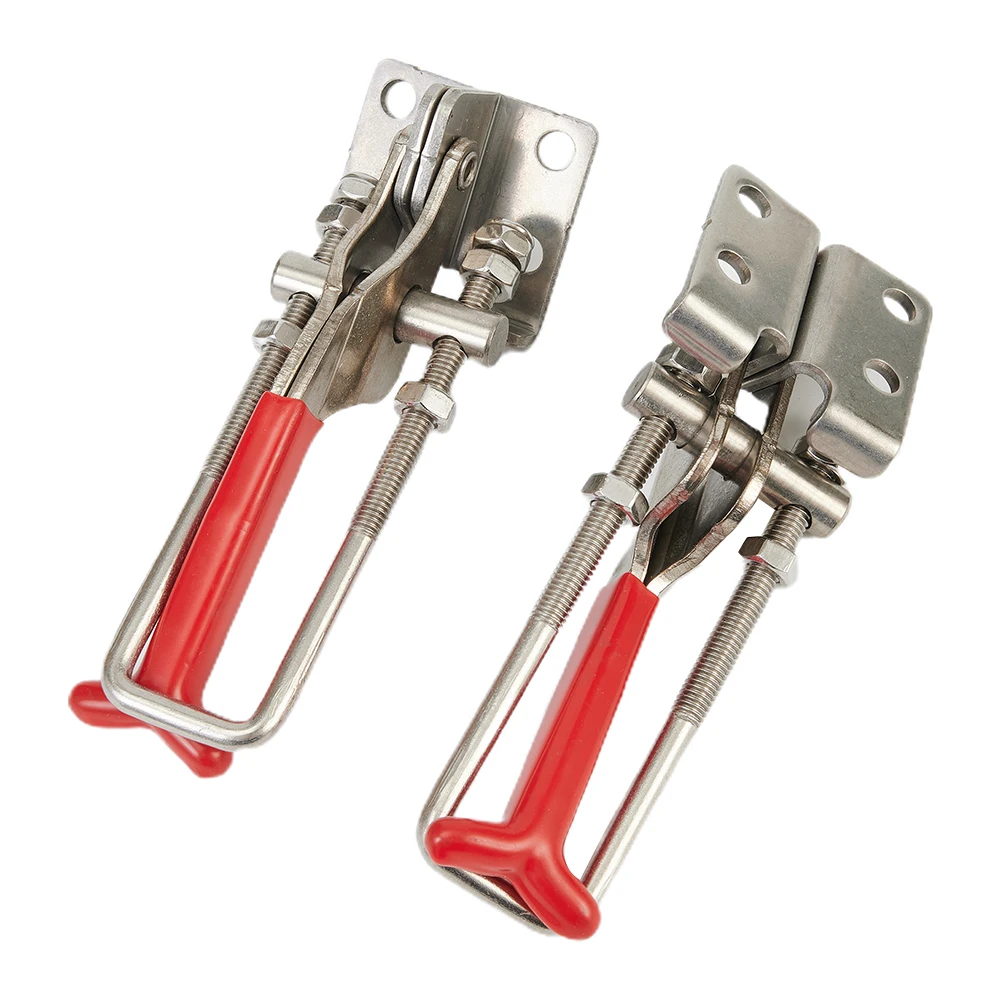 2 Pieces Heavy Load For Toggle Clamp with 3mm Thick Plate and 200kg Capacity per Unit Made from Stainless Steel 304