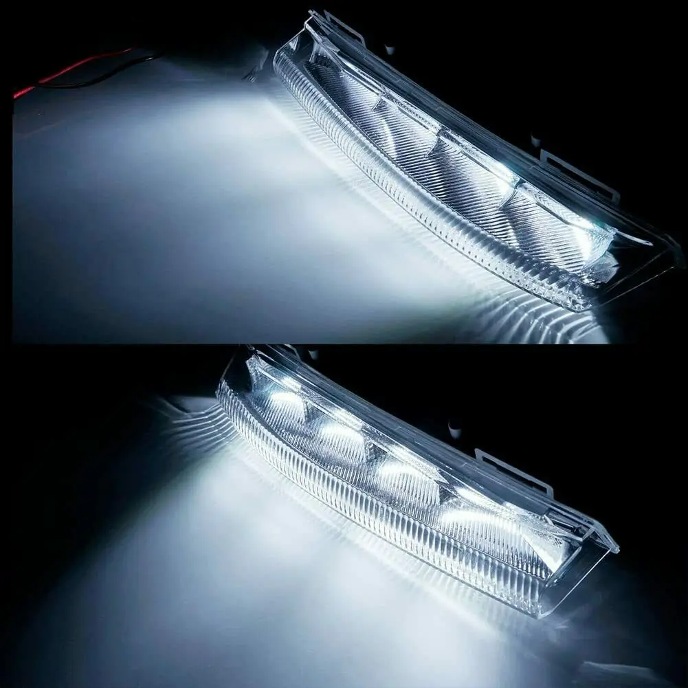 Daytime Running Lights DRL Fog Lamp For Mercedes C E SLK W204 S204 C180/200 C300