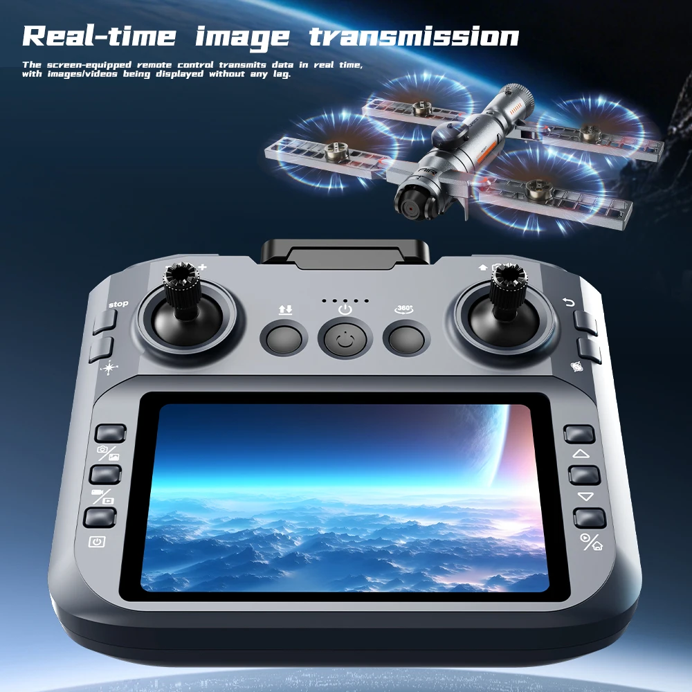 

Новый Дрон Профессиональная GPS-воздушная HD-камера Дроны 5G WIFI FPV Видео 4k БПЛА 4,5-дюймовый большой экран с дистанционным управлением Gimbal Dron