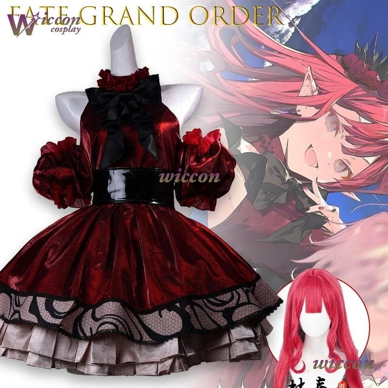 

Костюм для косплея Тристана из Fate Grand Order, зимний праздничный наряд, элегантный королевский стиль, для Хэллоуина, в стиле Лолита