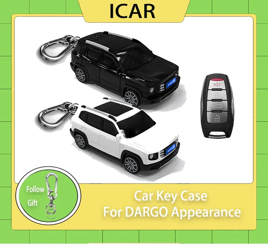 Car Styling for Great Wall Haval DARGO Big Dog Hover H6 H7 H4 H9 F5 F7 H2S Smart Key Case Cover 3 4 Button Key Holder Fob Chain