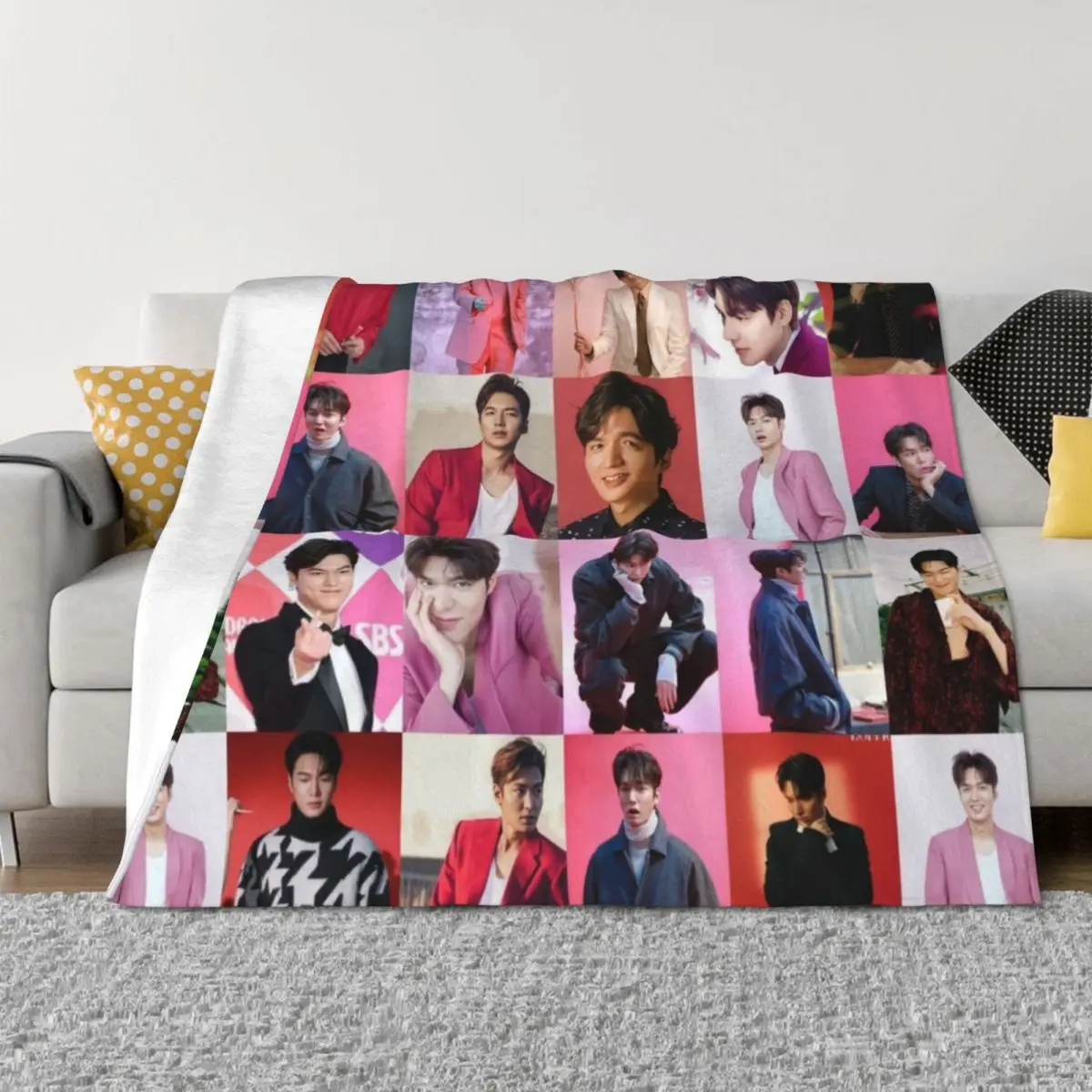 

lee min ho Throw Blanket Soft Plush Plaid Kid'S Warm Cute Blankets