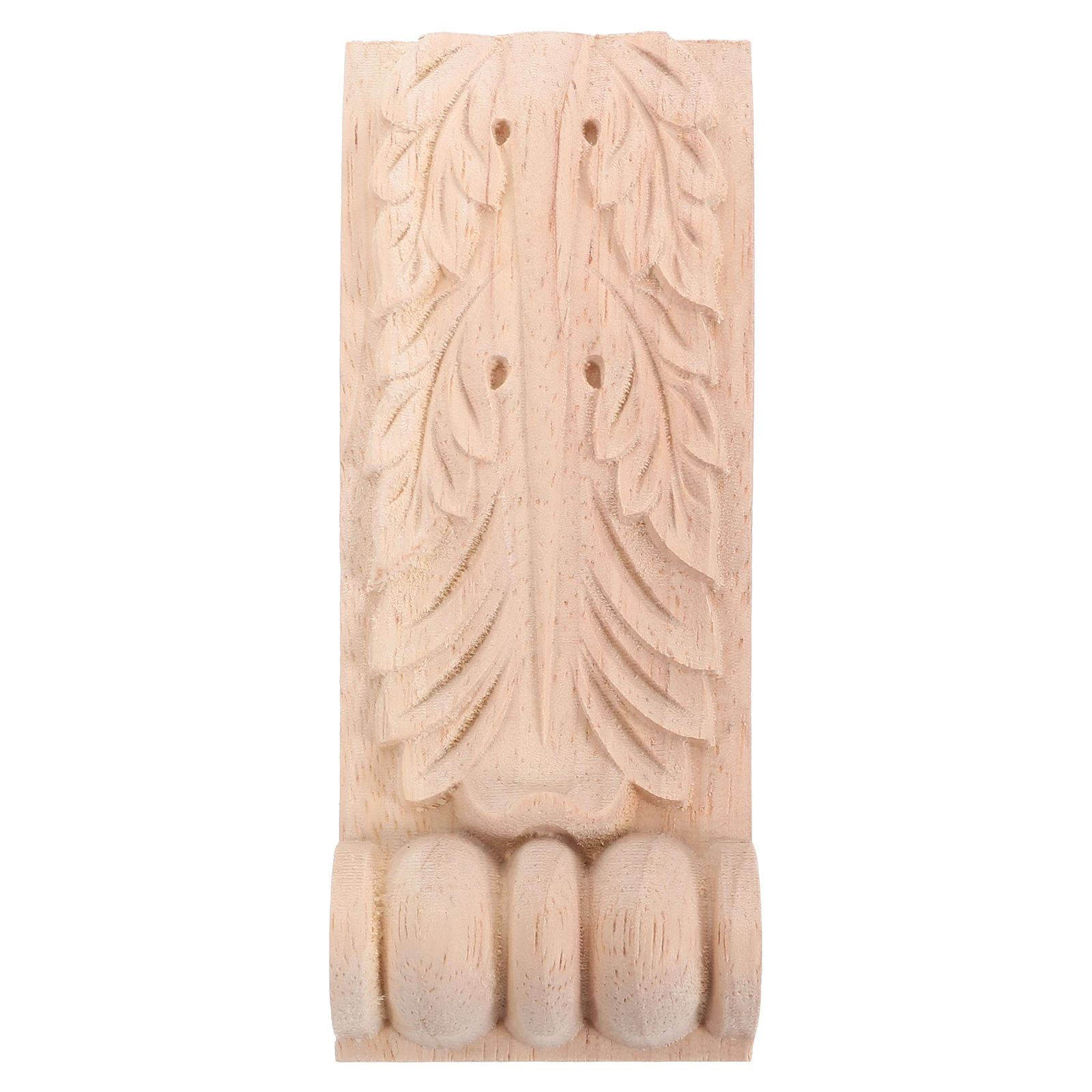 

Wooden Column Heads G-131 Unpainted Carved Decorative Trim Appliques European Style Interior Exterior Furniture