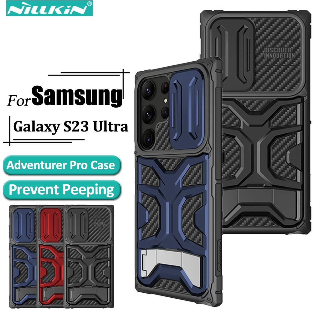 Nillkin for Samsung Galaxy S23 Ultra 5G, Adventurer Pro Case Outdoor Sports TPU + PC Heavy Protection Holder Back Cover