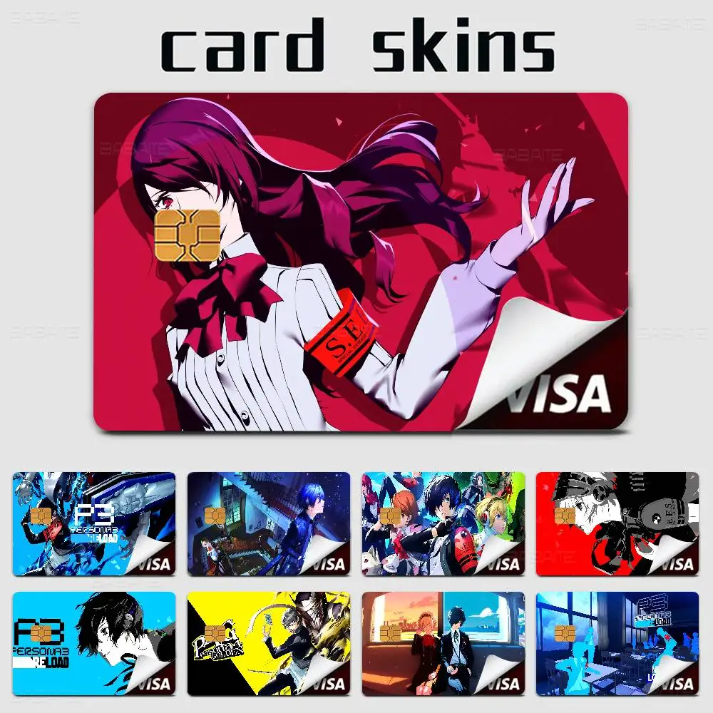 Anime Persona 3 Reload Anmie Sticker Film Skin Cover for Credit Card Debit Bank Card Front