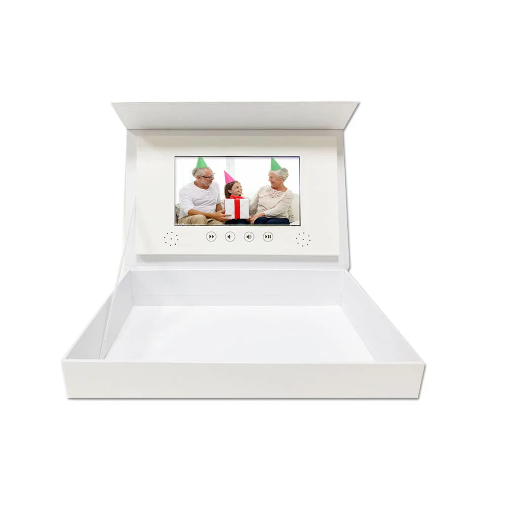 

Chinese Wholesale 7 Inch LCD Screen Video Paper Box With Function Buttons For Business