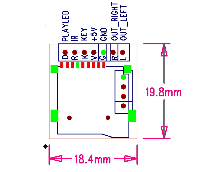 10 Chiếc X M2801002 Lossless WAV MP3 Bộ Giải Mã Ban Mp3 Giải Mã Module Thẻ TF