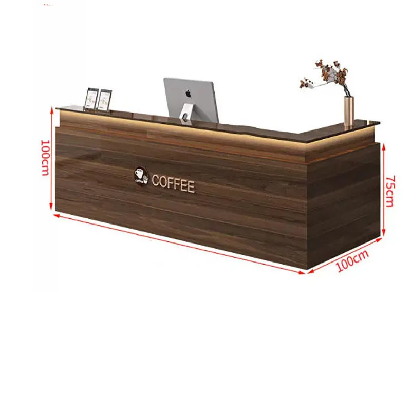Nordic Luxury Reception Desk Modern Display Reception Desk Beauty Office Vintage Salon Aesthetic Bancone Commercial Furniture