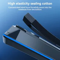 RGB Gaming Laptop Cooling Pad with Two Turbo Fan Rapid Cooling for 15.6-19.3" Laptops Variable Speed Control 6 Adjustable Heigh - Image 4